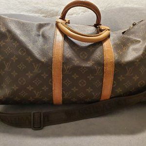 Louis-vuitton Brown keepall 50